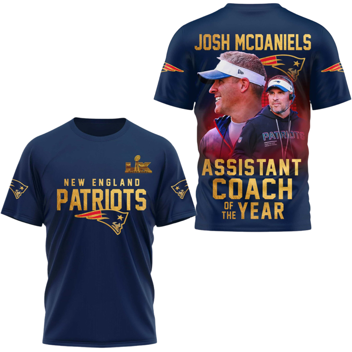 Patriots SB LX Josh Mcdaniels Assistant Coach Of The Year Shirt