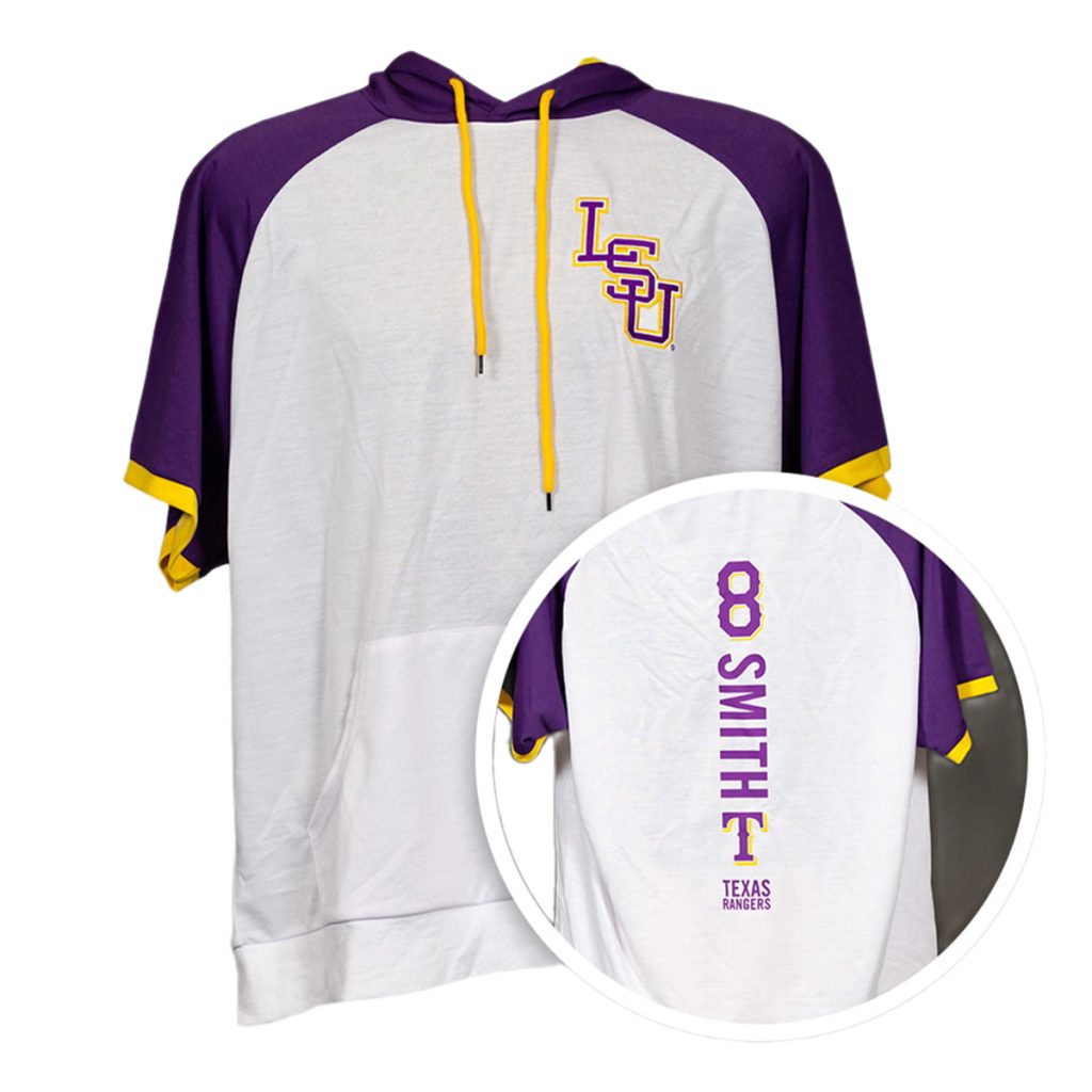 Rangers LSU Tiger Short Sleeve Hoodie Giveaway 2026 Rangers LSU Tiger Short Sleeve Hoodie Giveaway 2026