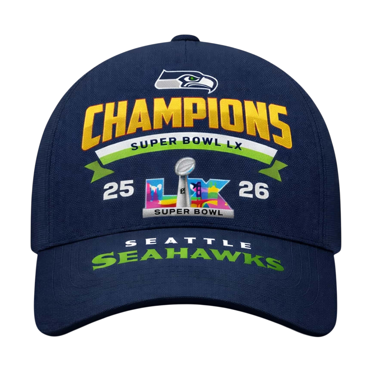 Seahawks 2026 Champions Super Bowl LX Hat