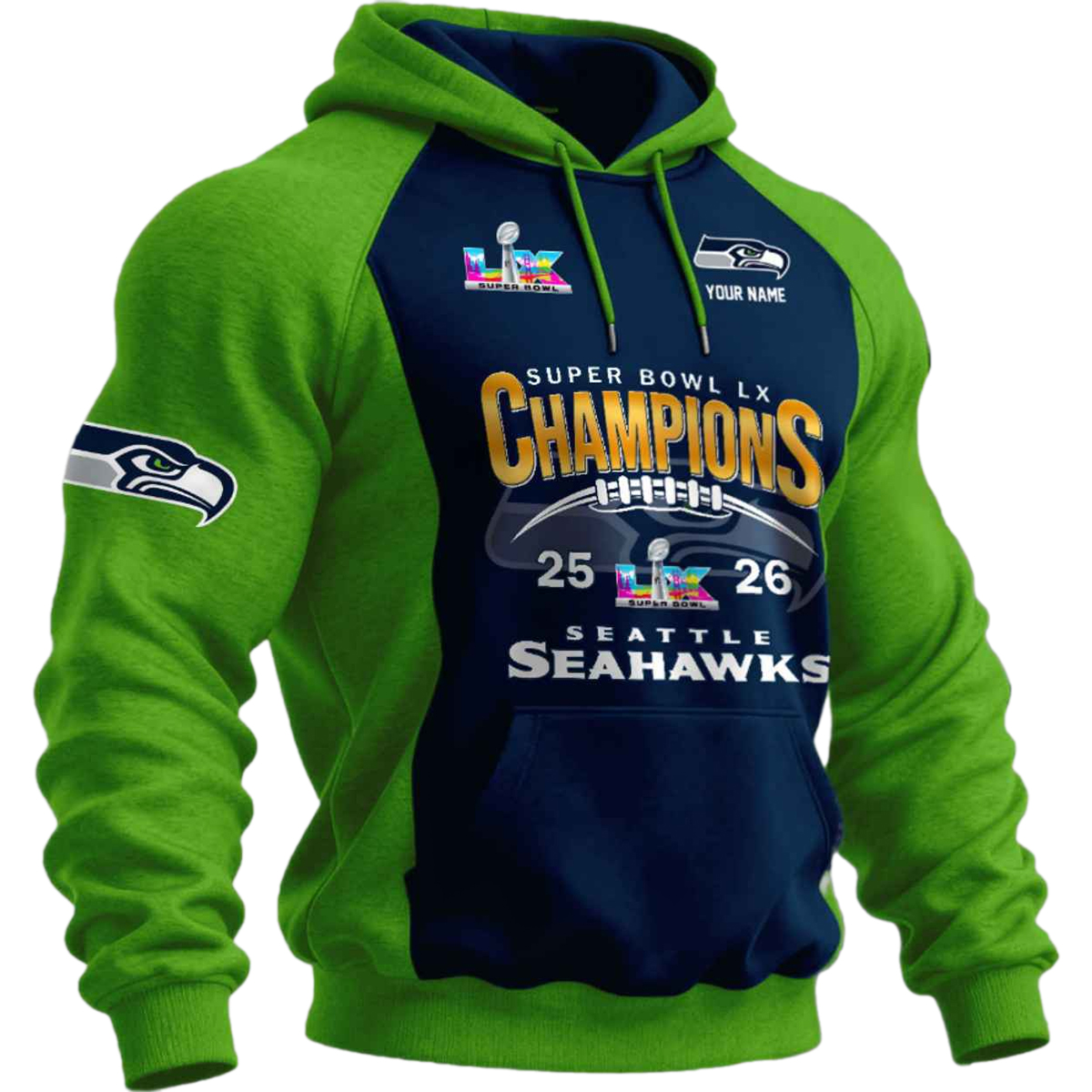 Seahawks SB LX 25 26 Hoodie