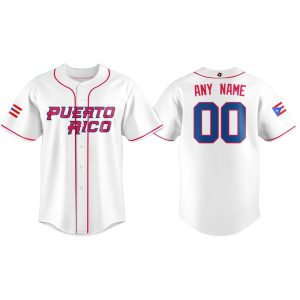Puerto Rico World Baseball Classic 2026 Personalized Baseball Jersey