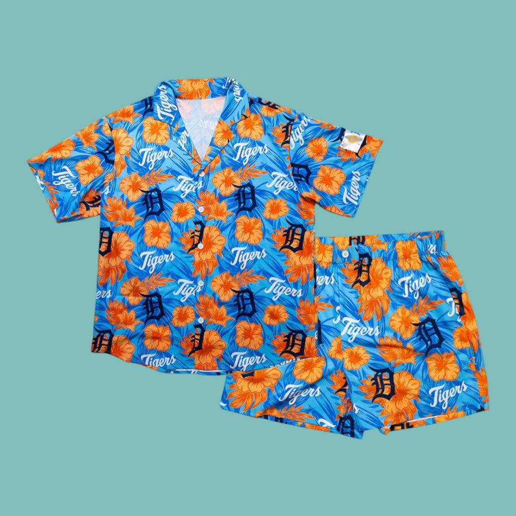 2025 Tigers Hawaiian Shirt and Shorts Set Giveaway