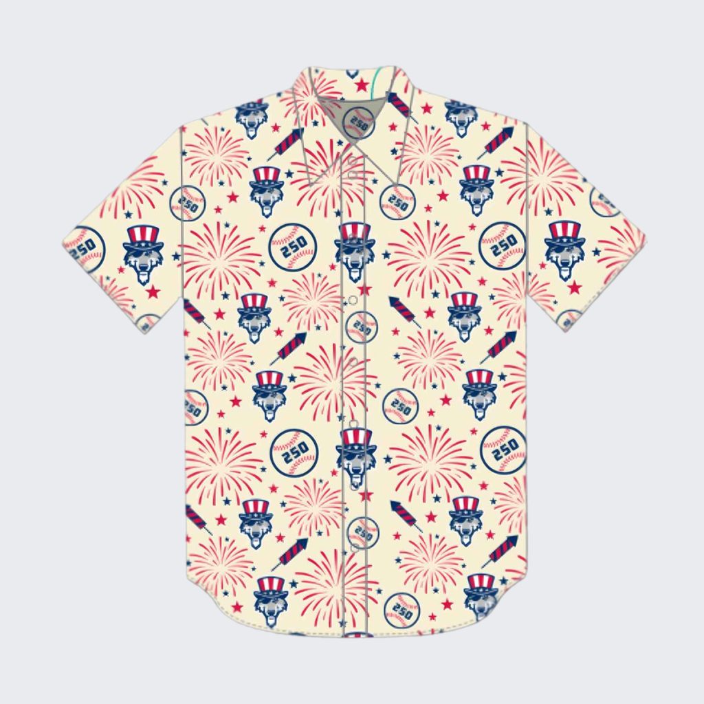 2026 Erie SeaWolves Patriotic Button Up Shirt Giveaway