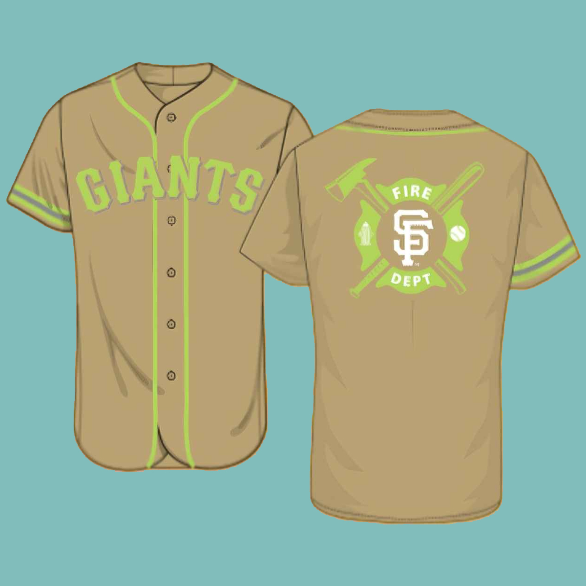 2026 Giants Firefighter Appreciation Night Jersey