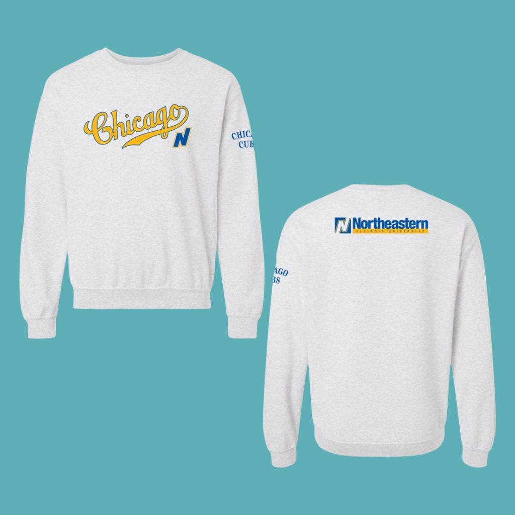 2026 Giveaway Cubs Northeastern Illinois University Crewneck Sweatshirt