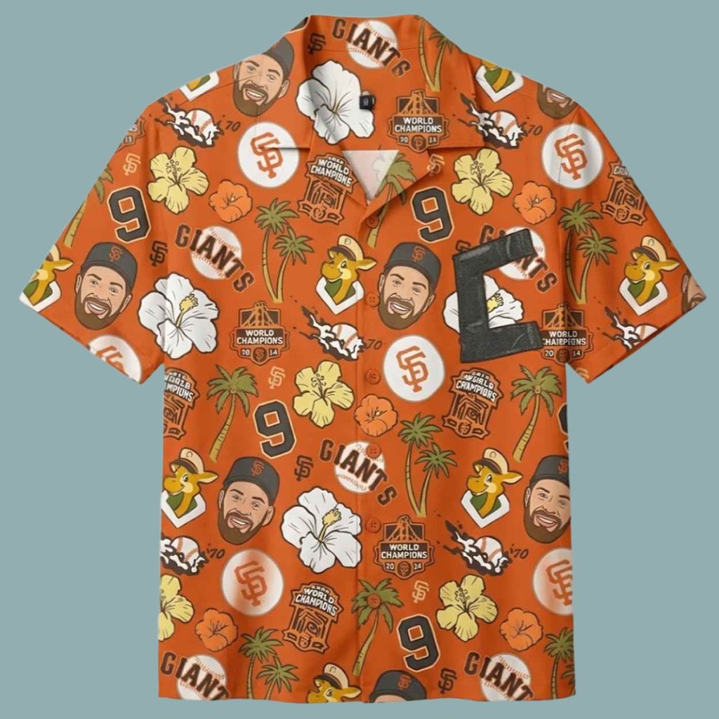 2026 Giveaway Giants Brandon Belt Aloha Shirt