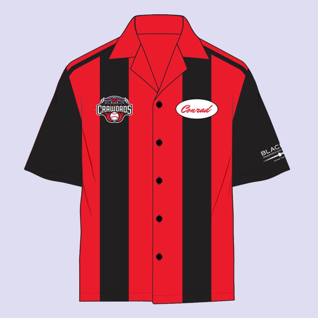 2026 Hickory Crawdads Bowling Shirt Giveaway