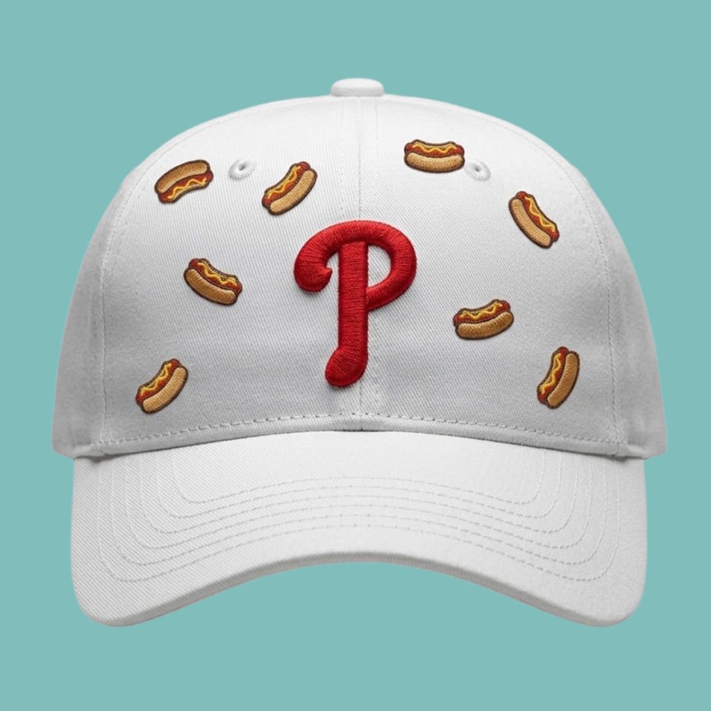 2026 Phillies Hot Dog White Hat 2026 Phillies Hot Dog White Hat