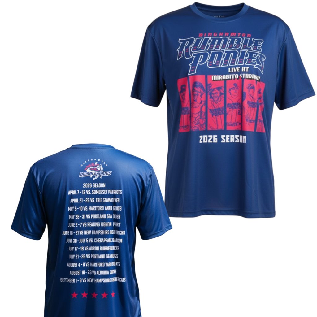 Binghamton Rumble Ponies 2026 Schedule Concert Shirt