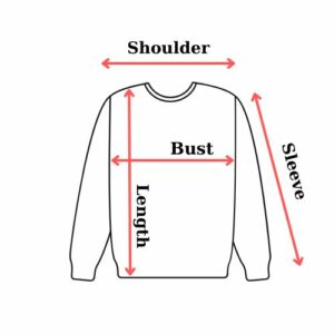Crewneck Sweatshirt size chart