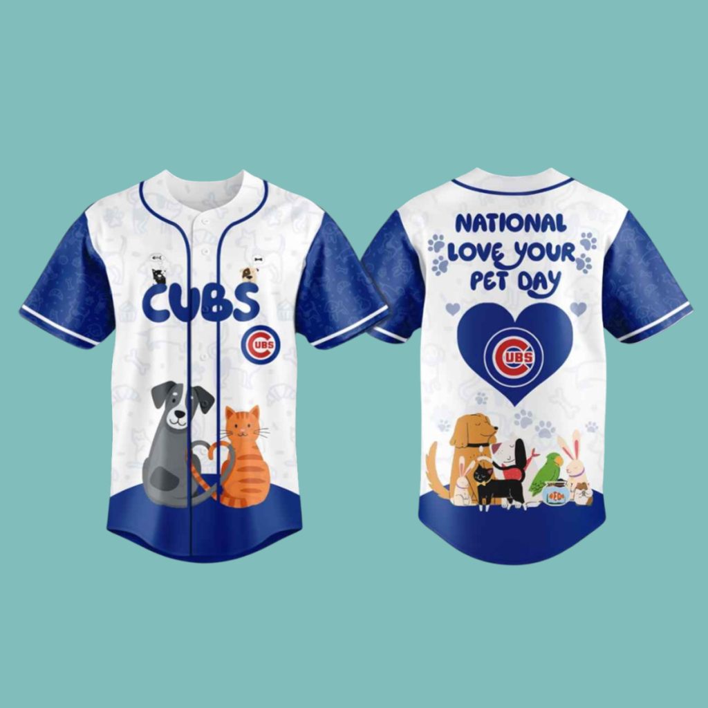 Cubs National Love Your Pet Day Limited Edition Jersey