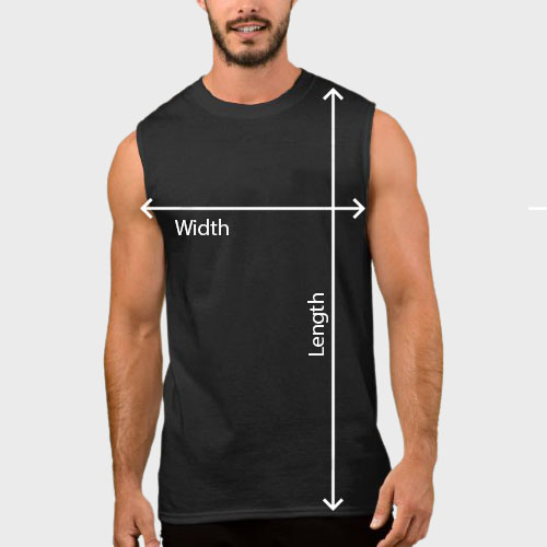 Men tank top size chart