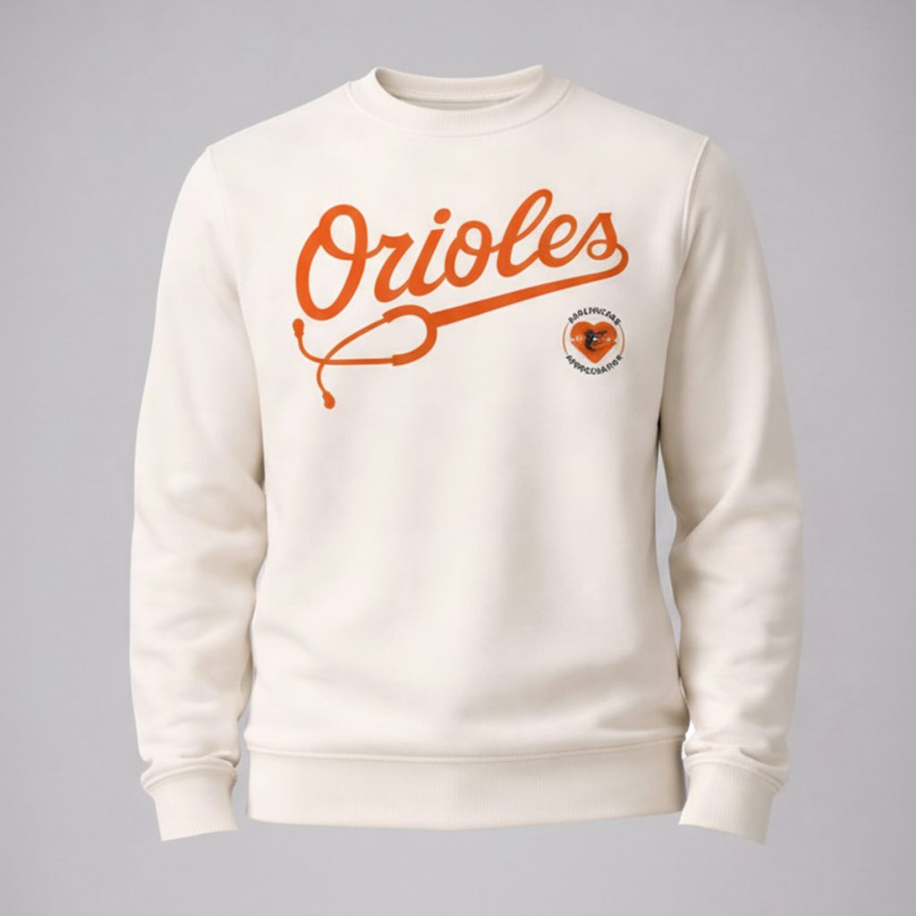 Orioles Healthcare Appreciation Night 2026 SweatShirt Giveaway 1