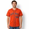 2026 Hunter Brown Astros Orange Jersey 1