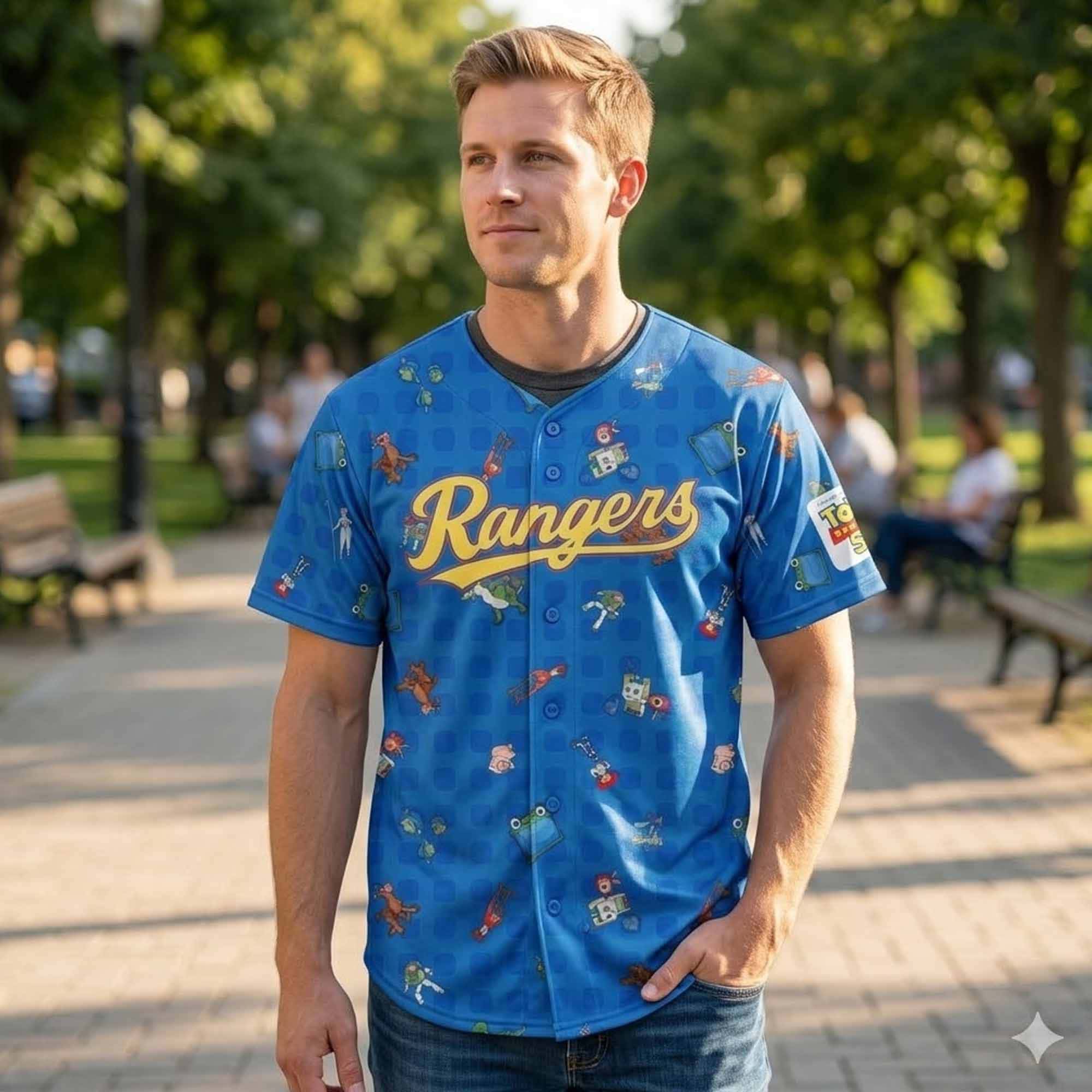 2026 Texas Rangers Toy Story 5 Jersey Giveaway 1