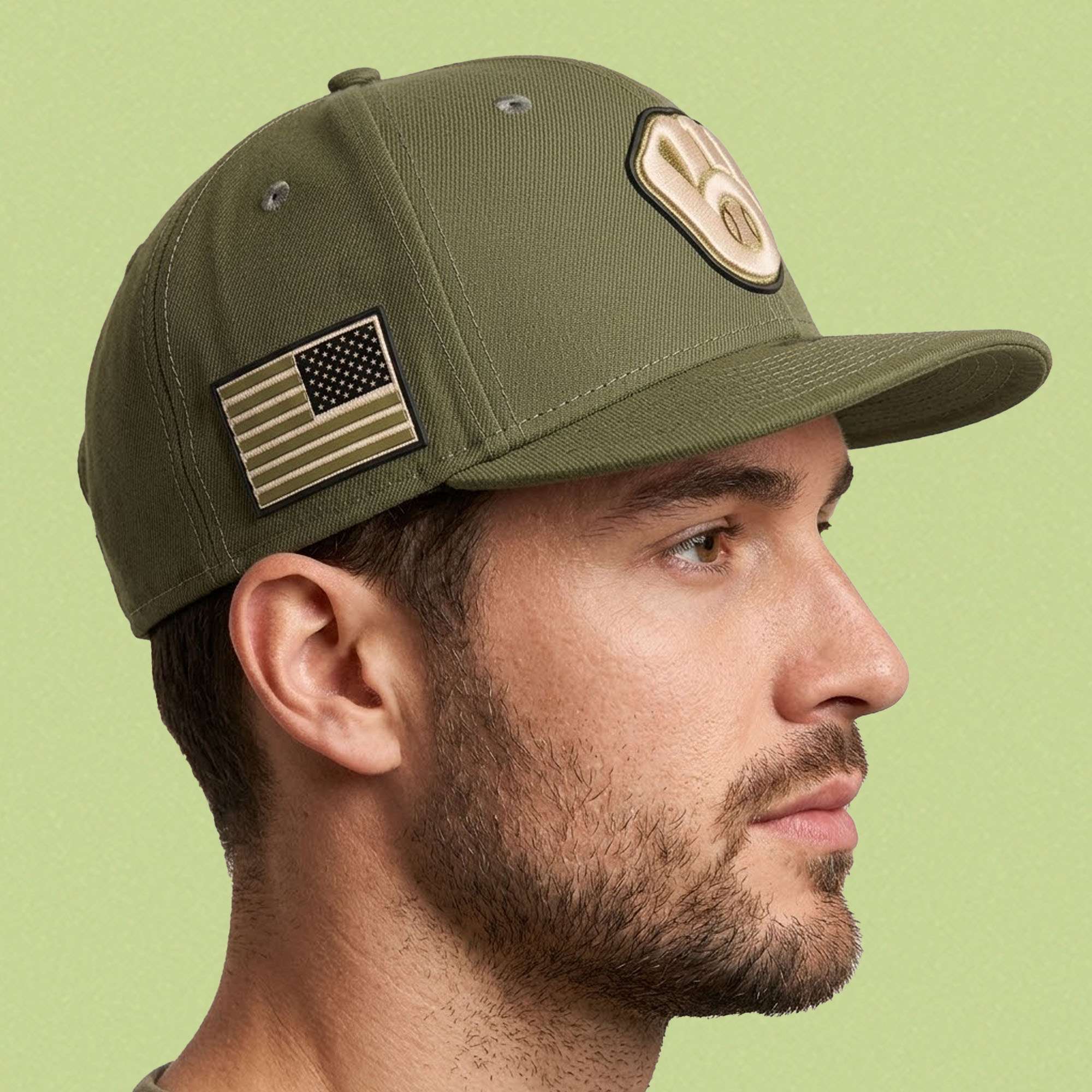 Brewers Armed Forces Day 2026 Green Hat