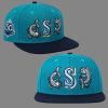 Mariners Aqua Blue Fish Embroidered 2026 Hat