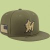 Marlins Armed Forces Day 2026 Snapback Hat 1