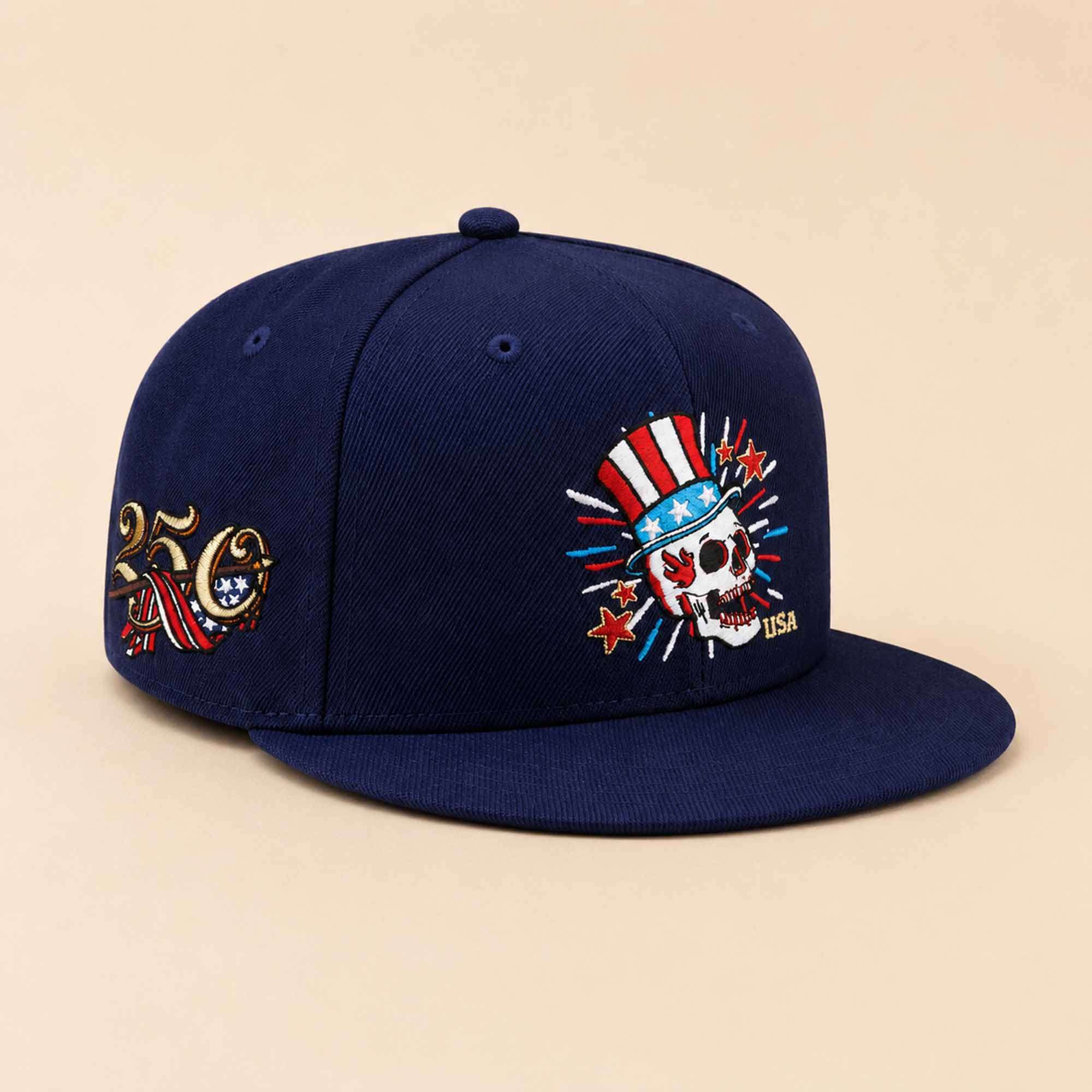 USA Skull 250th Anniversary 2026 Hat 1