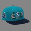 Mariners Aqua Blue Fish Embroidered 2026 Hat 1