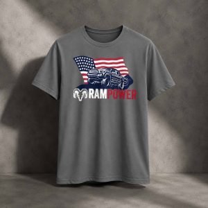 2026 Ram Power American Flag Pickup Truck Shirt