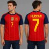 Ferran Torres Spain Two Stars World Cup 2026 Jersey 1