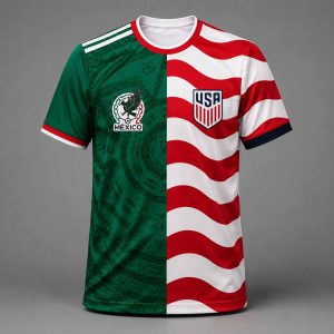 Split Mexico USA 2026 World Cup Jersey