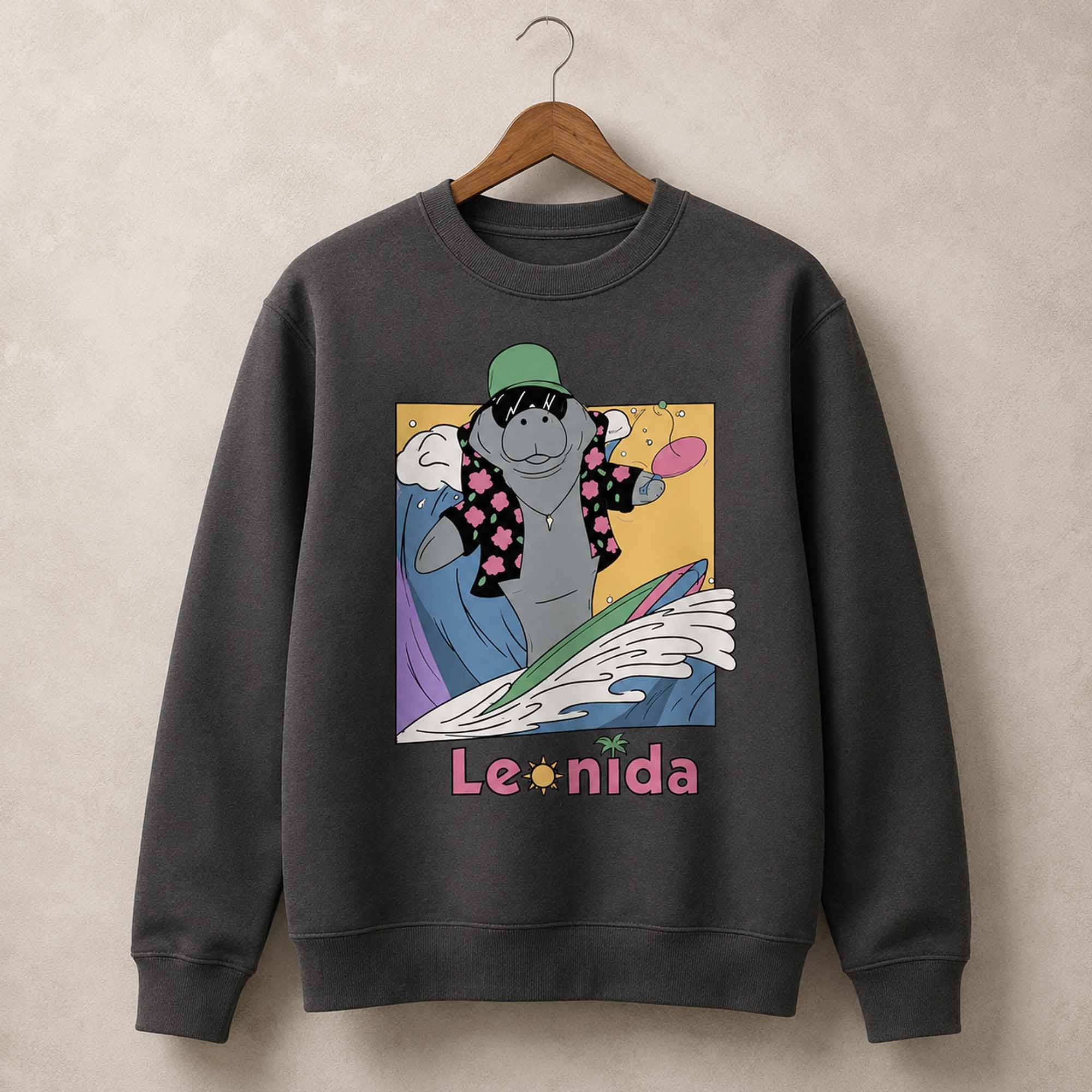 GTA 6 Manatee Surfing Leonida Sweatshirt