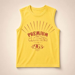 V BTS Premium Clothing 1963 Yellow Tank Top