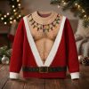Santa Hairy Chest Christmas Ugly Sweater