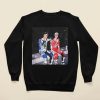 Valentino Rossi And Casey Stoner Smoking Sweatshirt