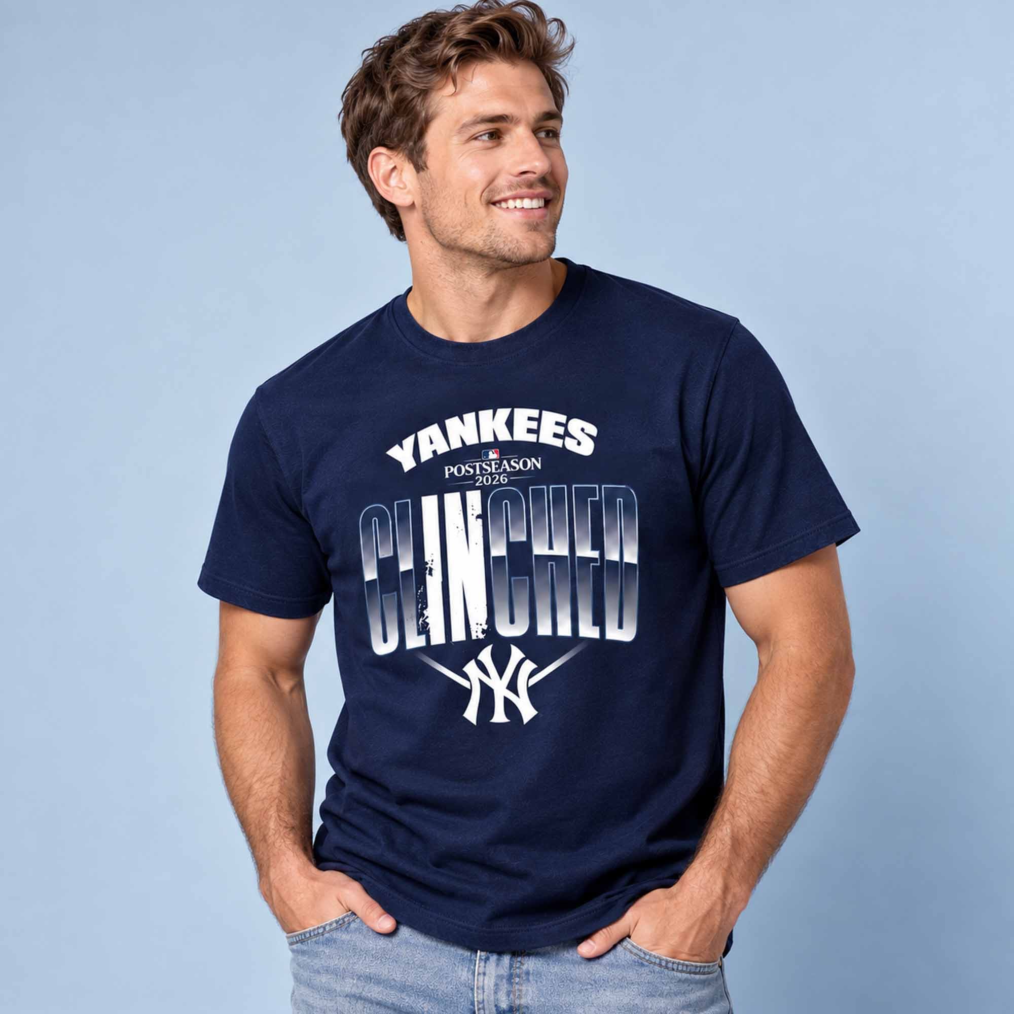 2026 NY Yankees Postseason Clinched Shirt 1
